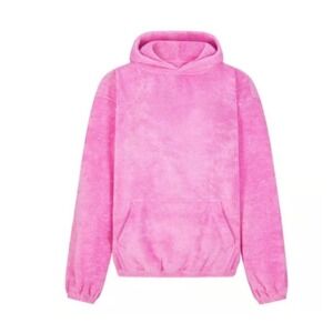 SKIMS Pink Oversized Terry Coverup Hoodie size Small‎